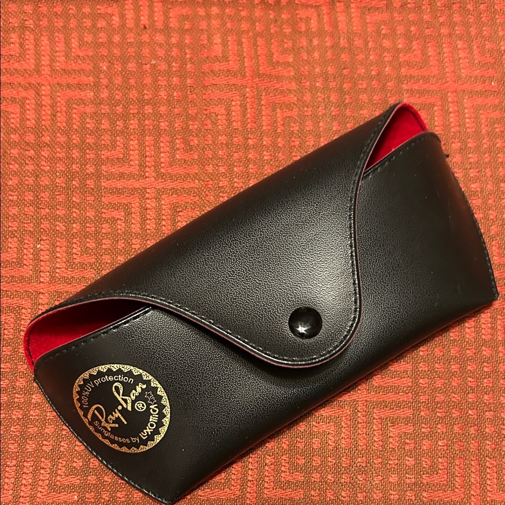 Ray-Ban Black and Red Sunglasses Case